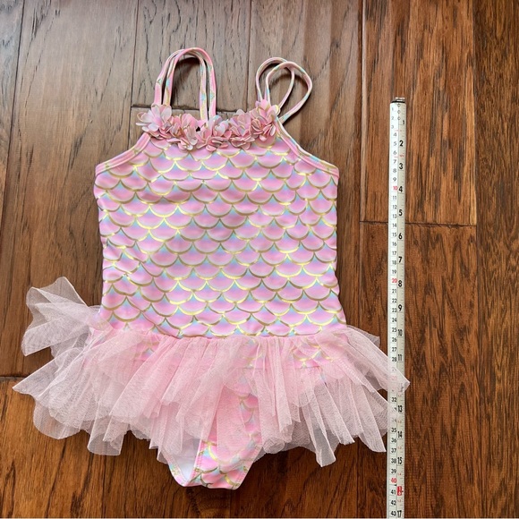 Kate Mack Mermaid Scale Tutu One-Piece Swimsuit, size 4 - Picture 4 of 7